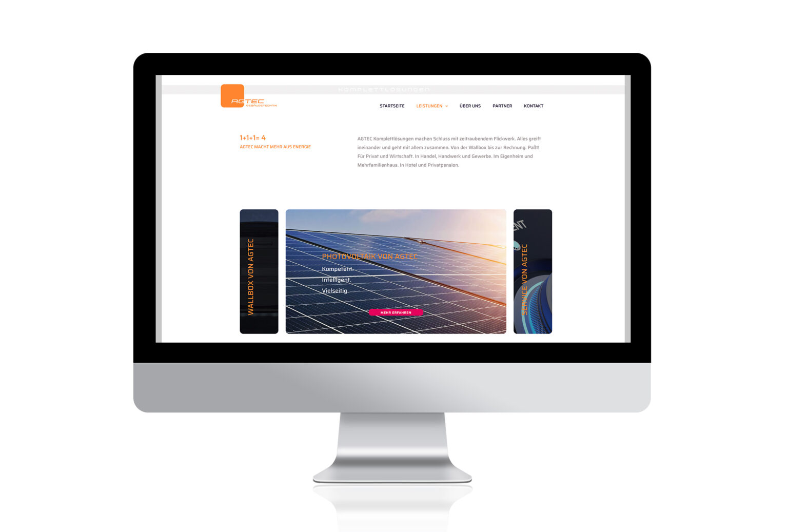AGTEC Website Leistungen: Photovoltaik von AGTEC