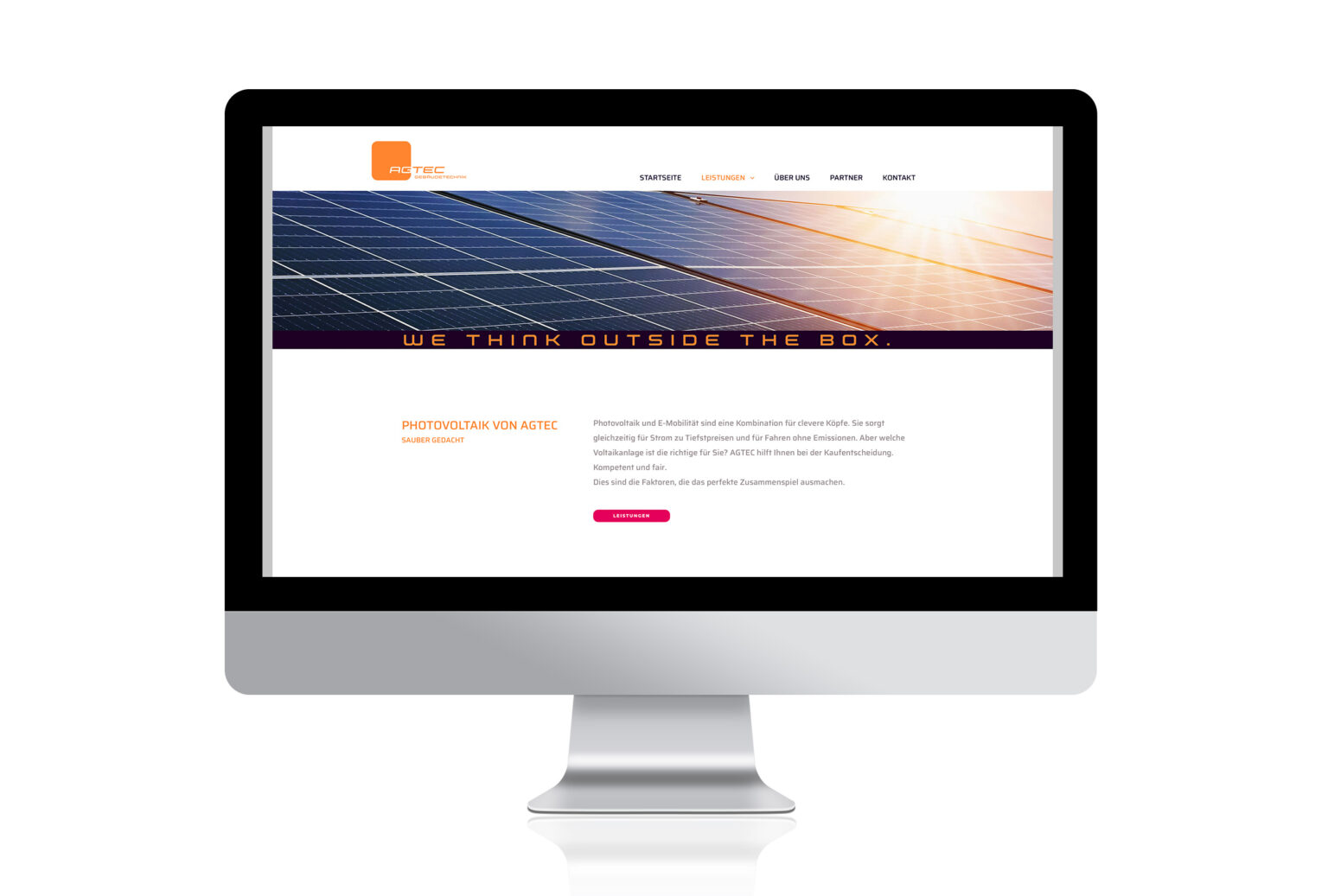 AGTEC Website Leistungen: Photovoltaik von AGTEC