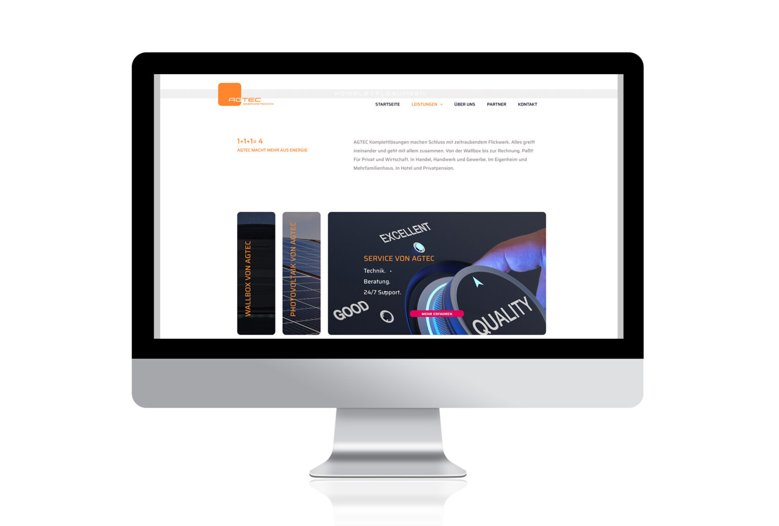 AGTEC Website Leistungen: Service von AGTEC