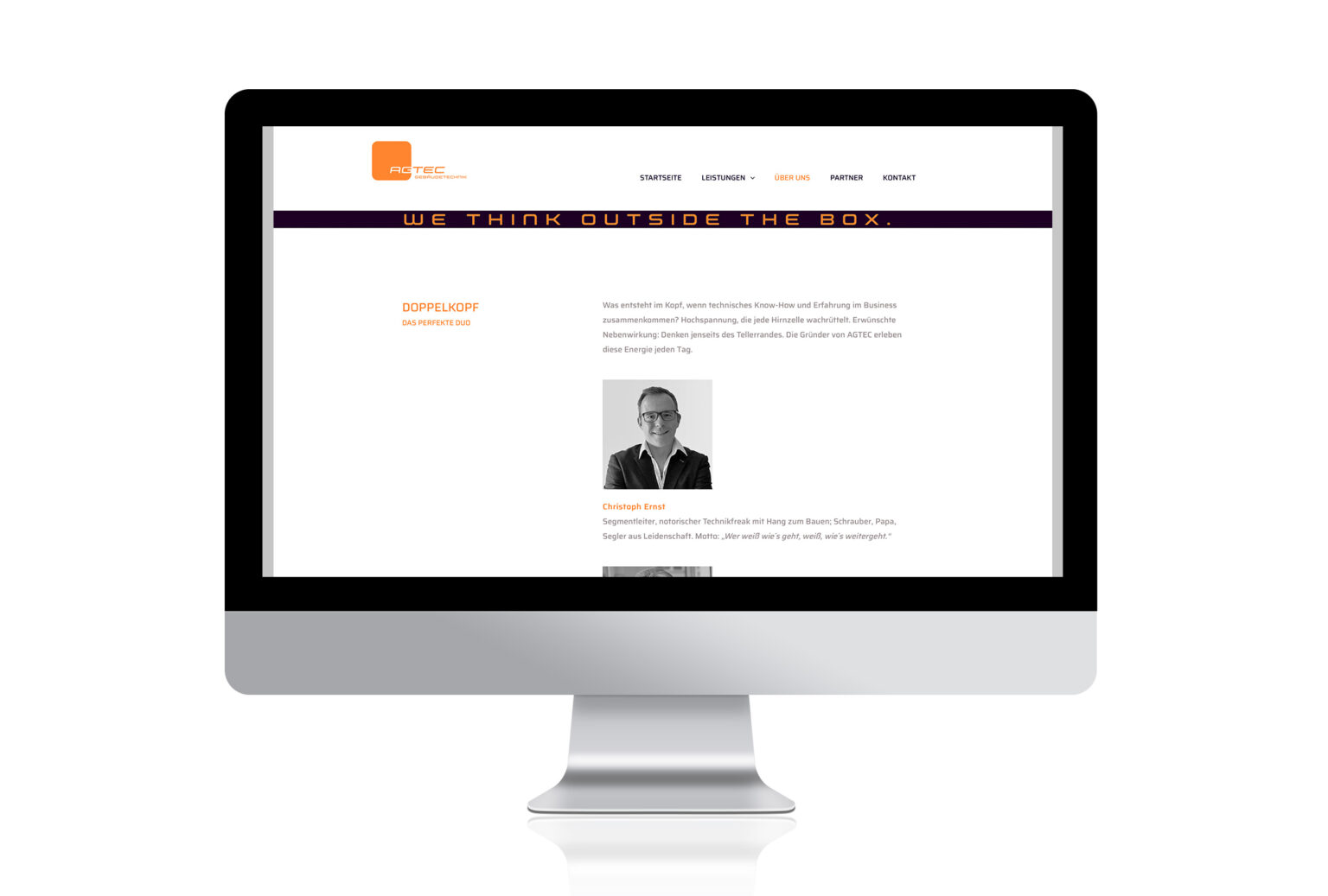 AGTEC Website: Über uns Foto Geschäftsführer