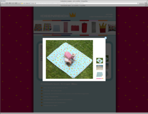 ideenreich Krabbeltraum Kringel blau popup1