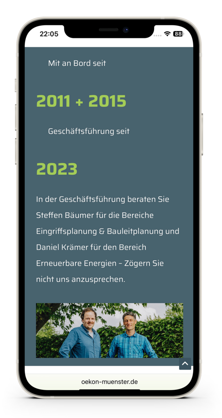oekon-iphone-Geschäftsführung
