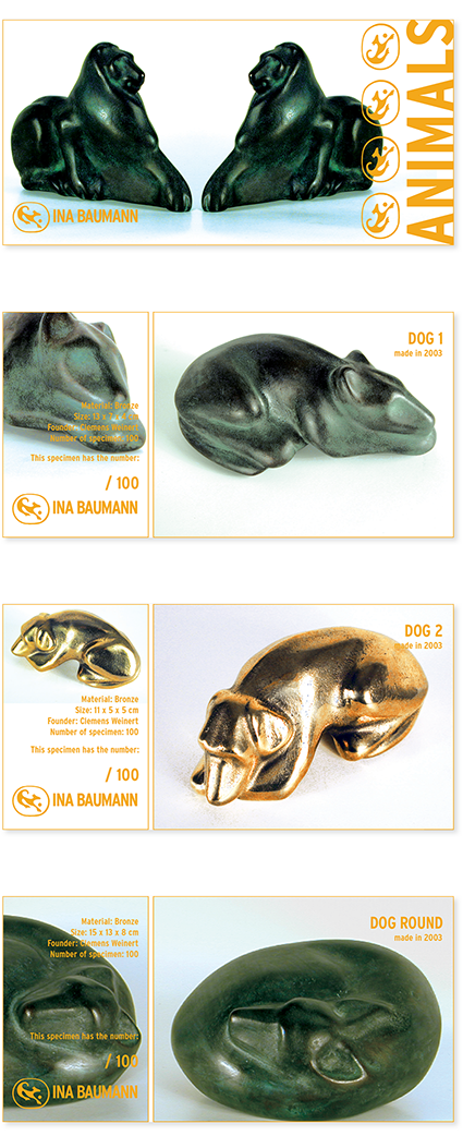 Ina Baumann Katalog und Zertifikate Animals